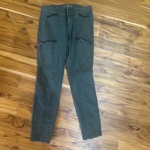 White House Black Market Dark Green Skinny Pants